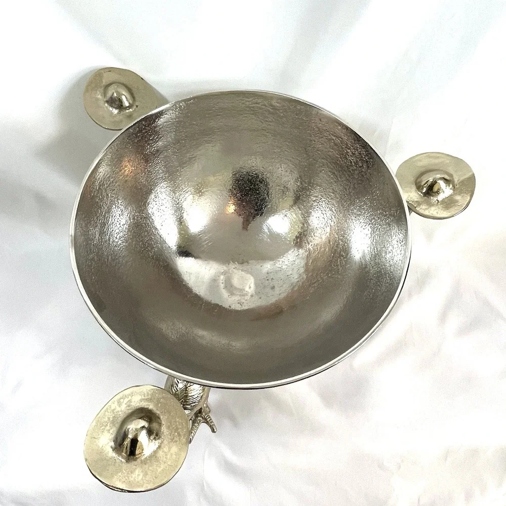Flamingo Metal Bowl. Serving Bowl, Catch All Bowl Punch Bowl Ice Bucket India
